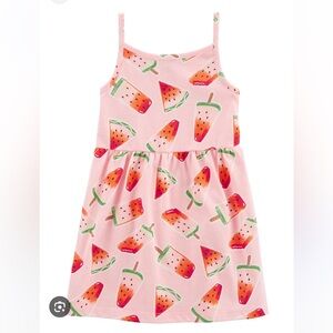 Carter's Pink Red Spaghetti Strap Sundress